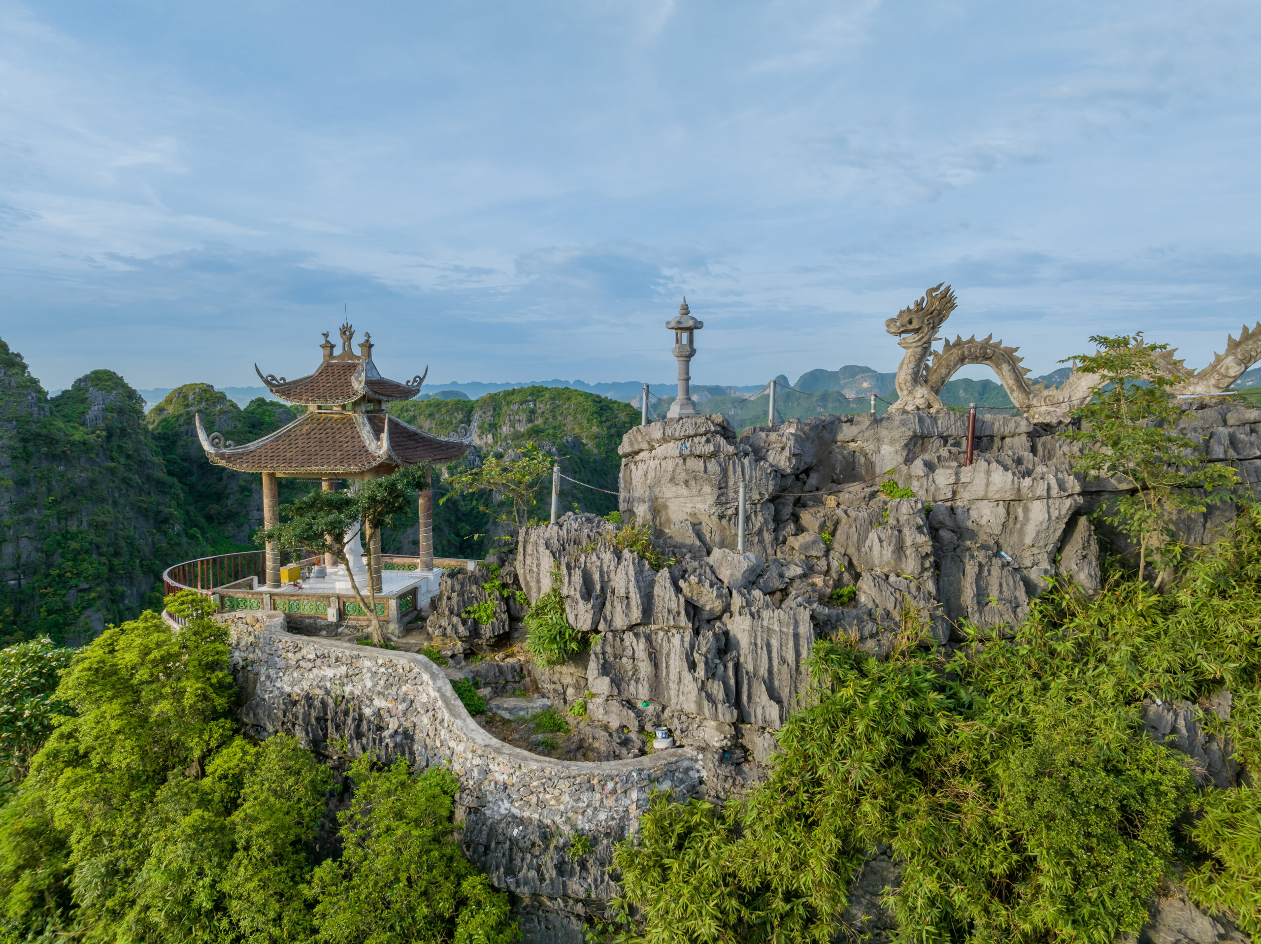 aerial view of Mua Cave in Ninh Binh, Vietnam
