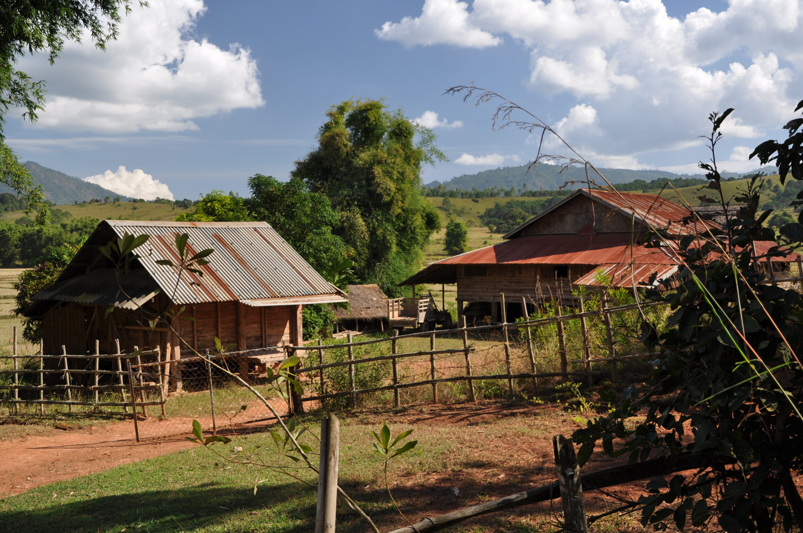 countryside houses in the heart of Laos