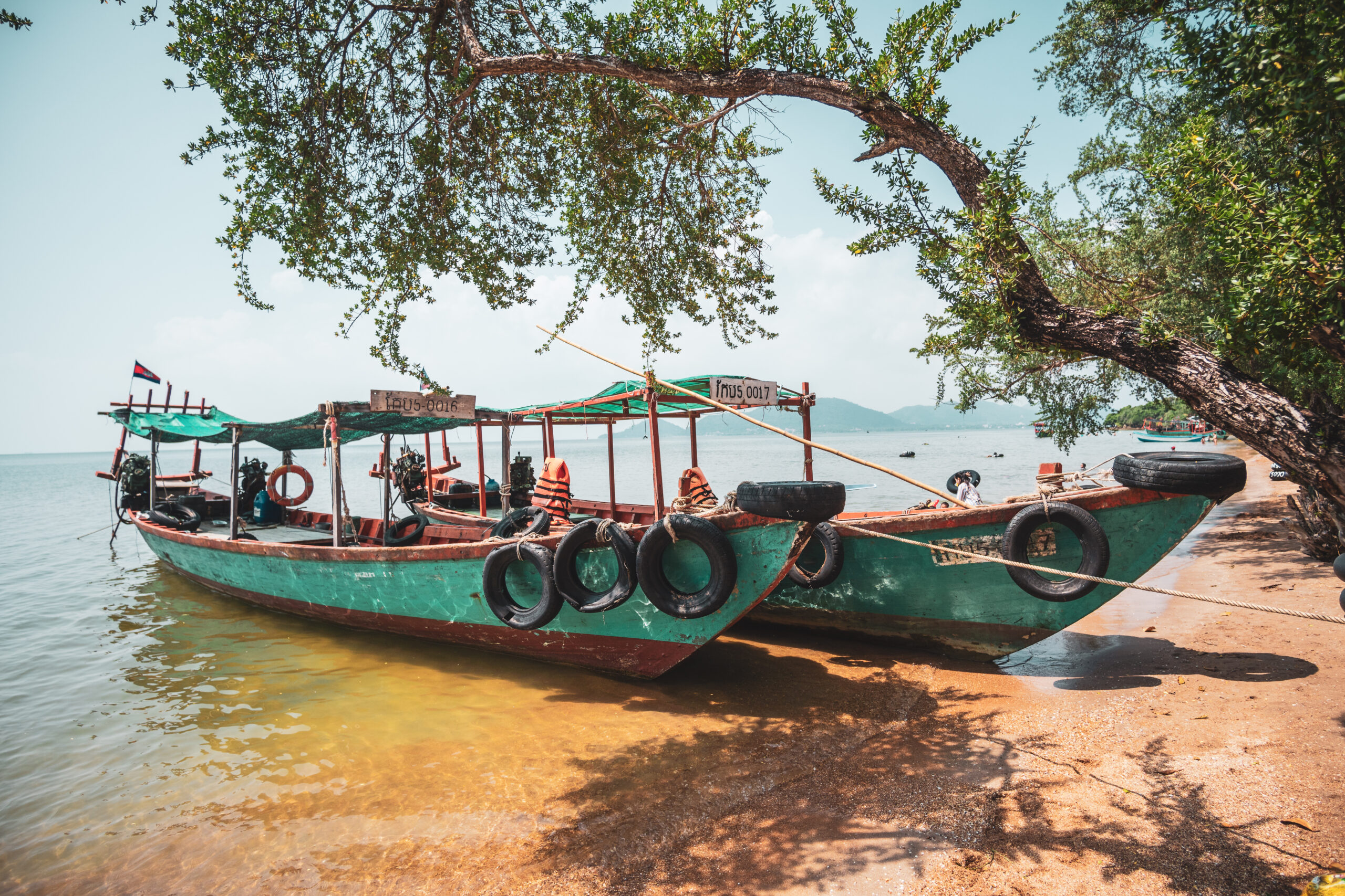 boat ride to Rabbit Island, Cambodia