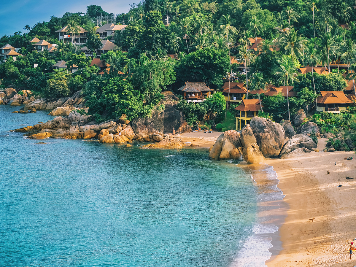 AP_0003_AdobeStock_106011874 tropical beach Koh Samui, Thailand, Koh Samui Thailand quiet beaches and island scenery