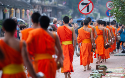 Alms Giving in Luang Prabang