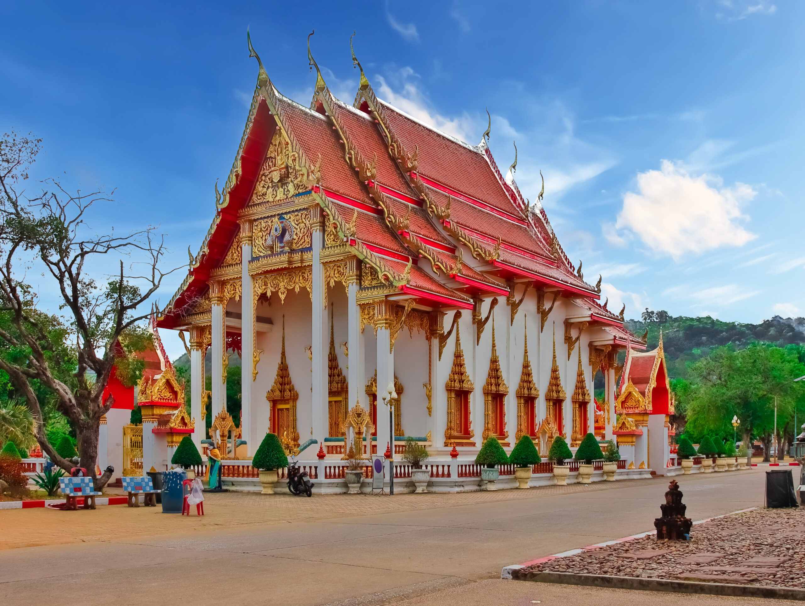 Wat Chalong Buddhist temples in Phuket, Thailand